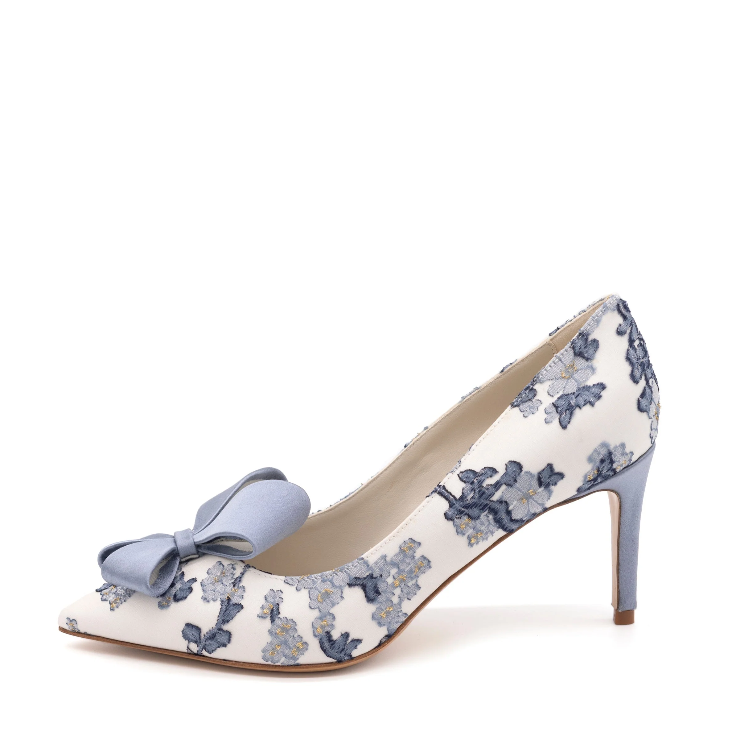 Caitlin Pointed Toe Pump Blue Bloom