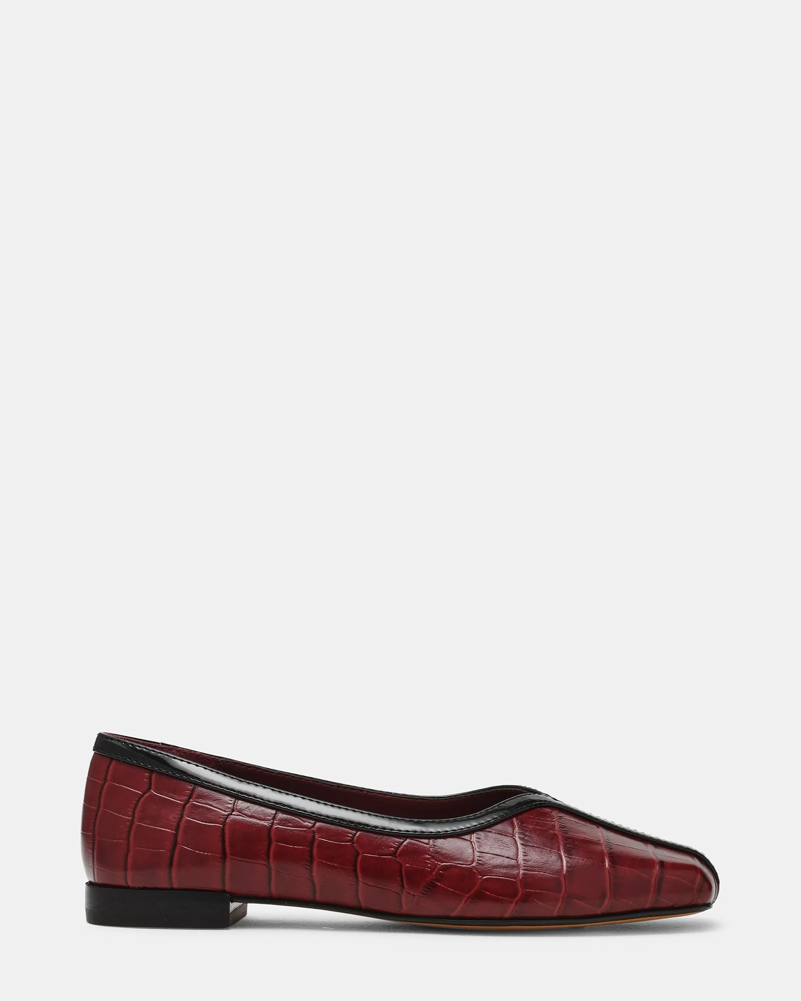 Dorelia Burgundy Crocodile Leather
