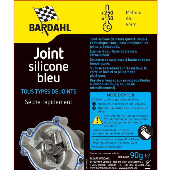 Bardahl Glue Blue Silicone Seal 120Gr UniversalRef: BDH0069 / 5002