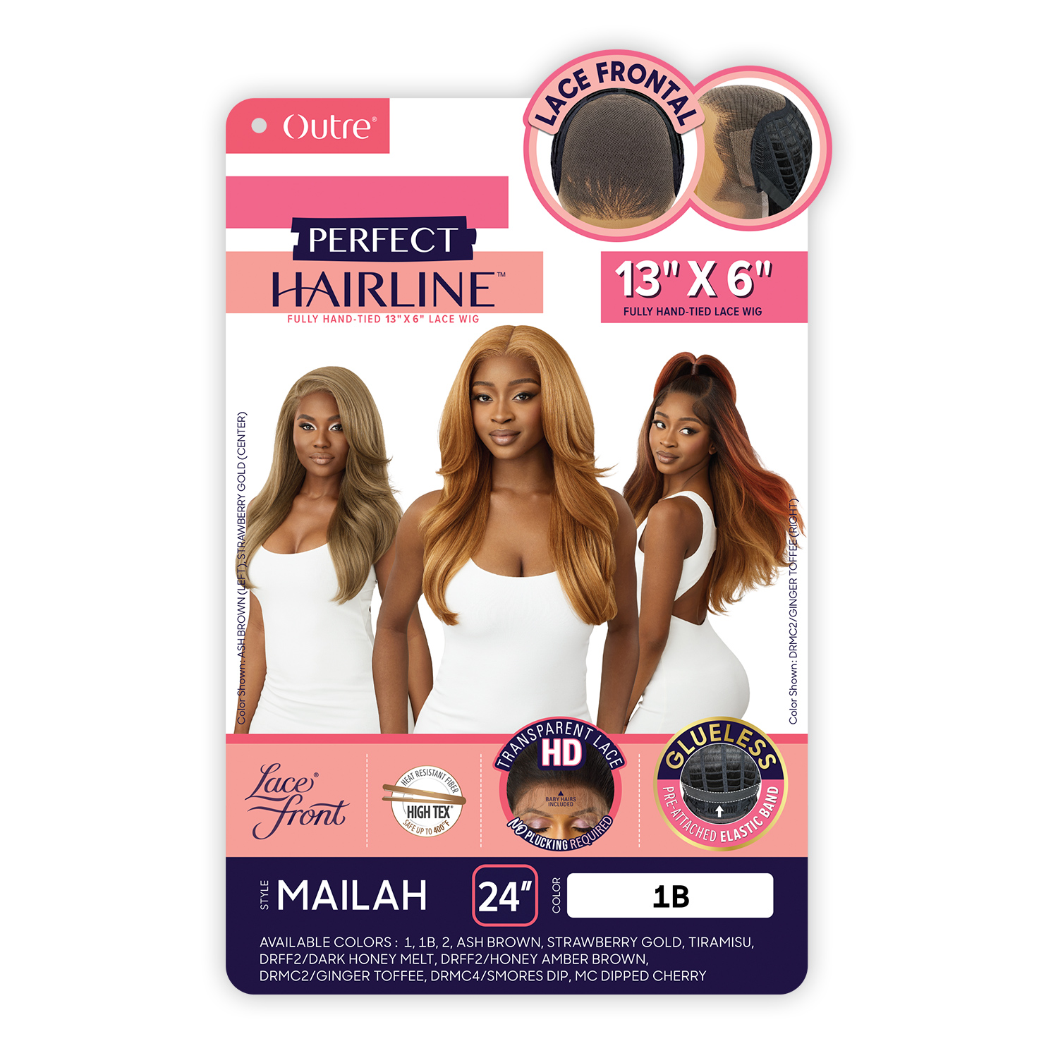 Outre HD Lace Frontal Wig Perfect Hairline Glueless Fully Hand-Tied 13X6 Lace Wig Mailah