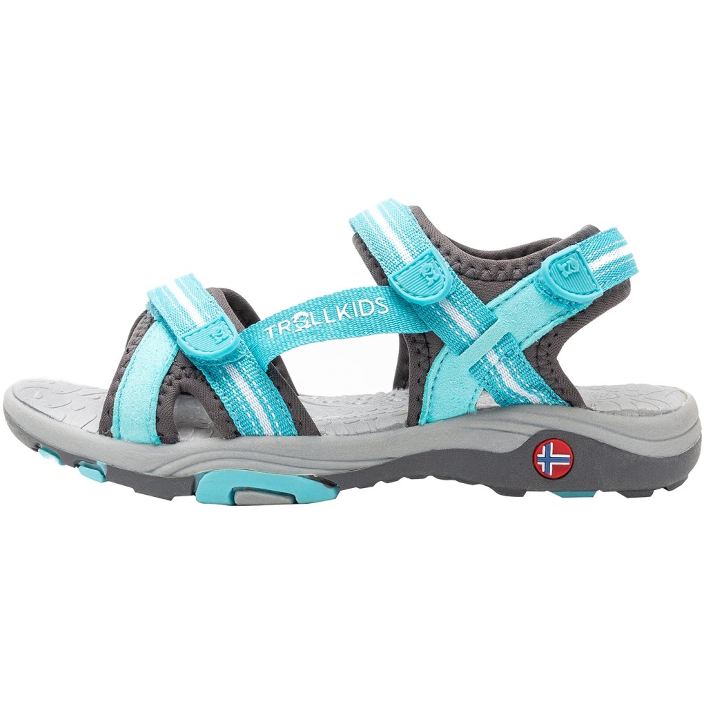 Trollkids Preikestolen Sandals Girls - Mint/Grey