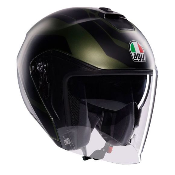 Casque jet AGV IRIDES - SAKAI - Vert / NoirRef : AG1068