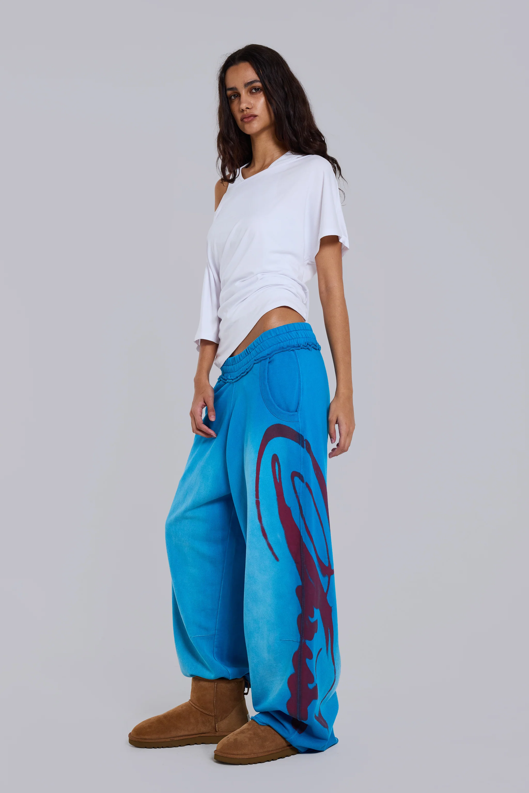 Divine Airbrush Blue Monster Joggers