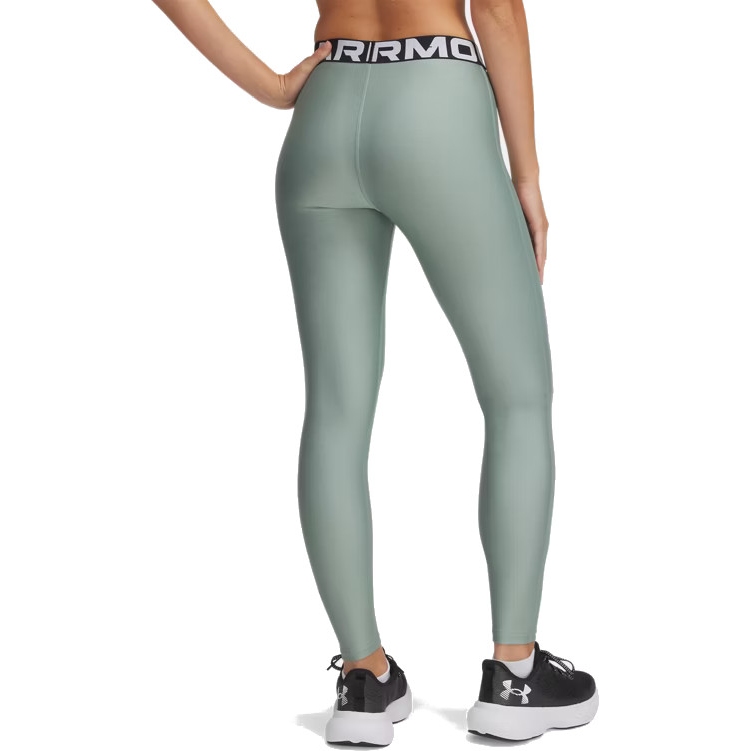 Under Armour HeatGear® Leggings Women - Silica Green/White