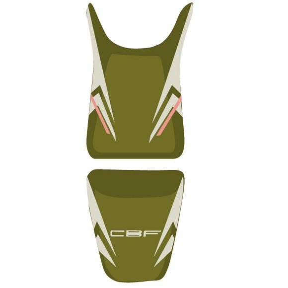 Housse de selle Bagster Vert Olive/Acier/RougeRef : 2204F