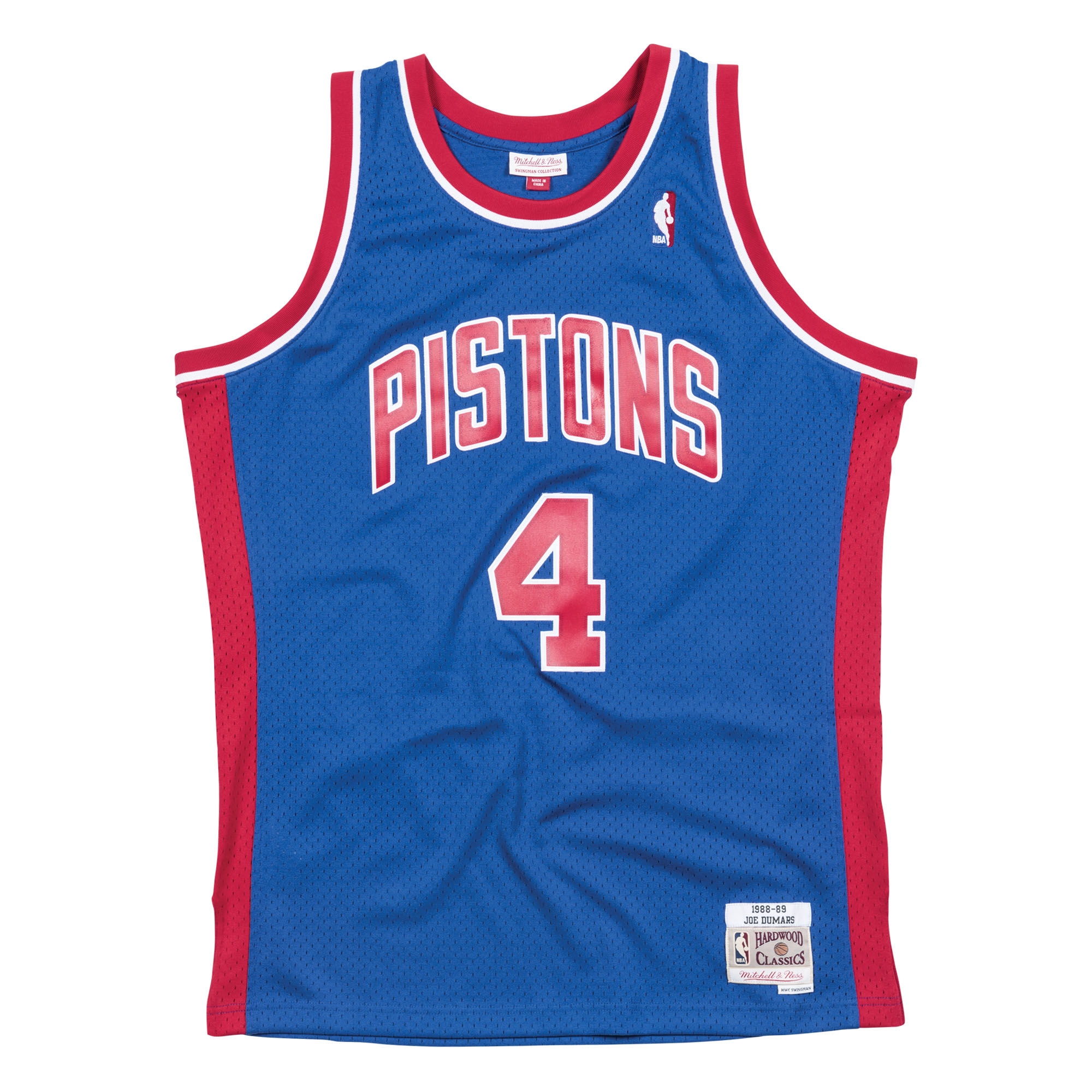 Joe Dumars #4 Detroit Pistons 1988-89 Swingman NBA Jersey Blue