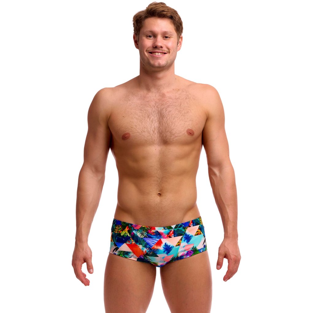 Funky Trunks Classic Eco Swim Trunks Men - Palm Prism