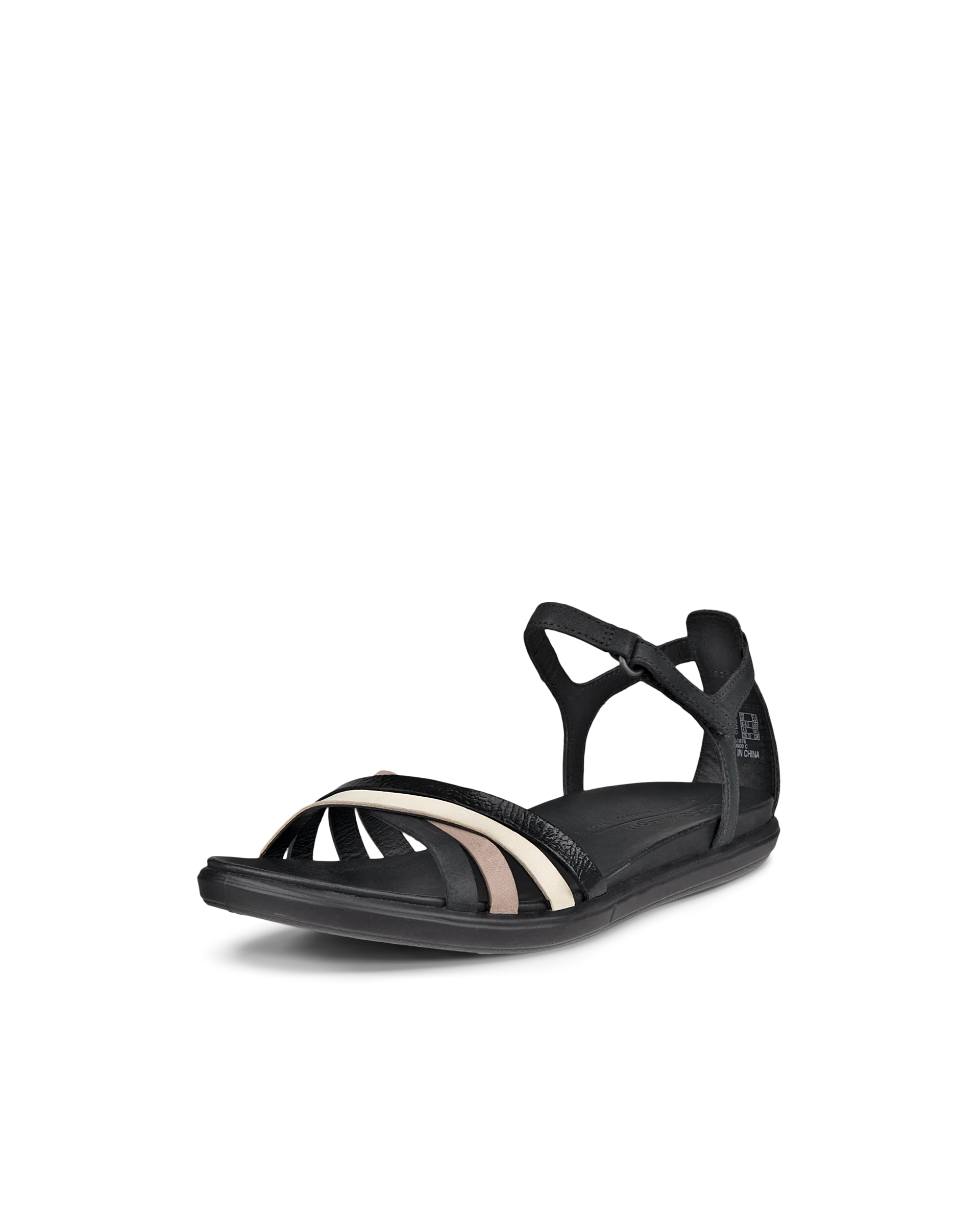 ECCO SIMPIL SANDAL Damen Flache Nubuksandale Schwarz