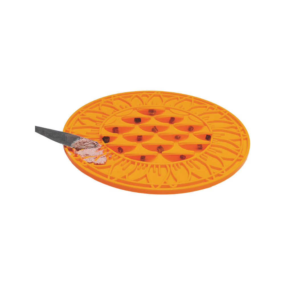 Beeztees Sunflower Lick Mat - Orange