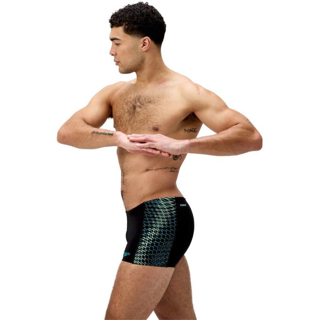 Speedo End+ Tech Panel Aquashorts Men - black/turquoise gem