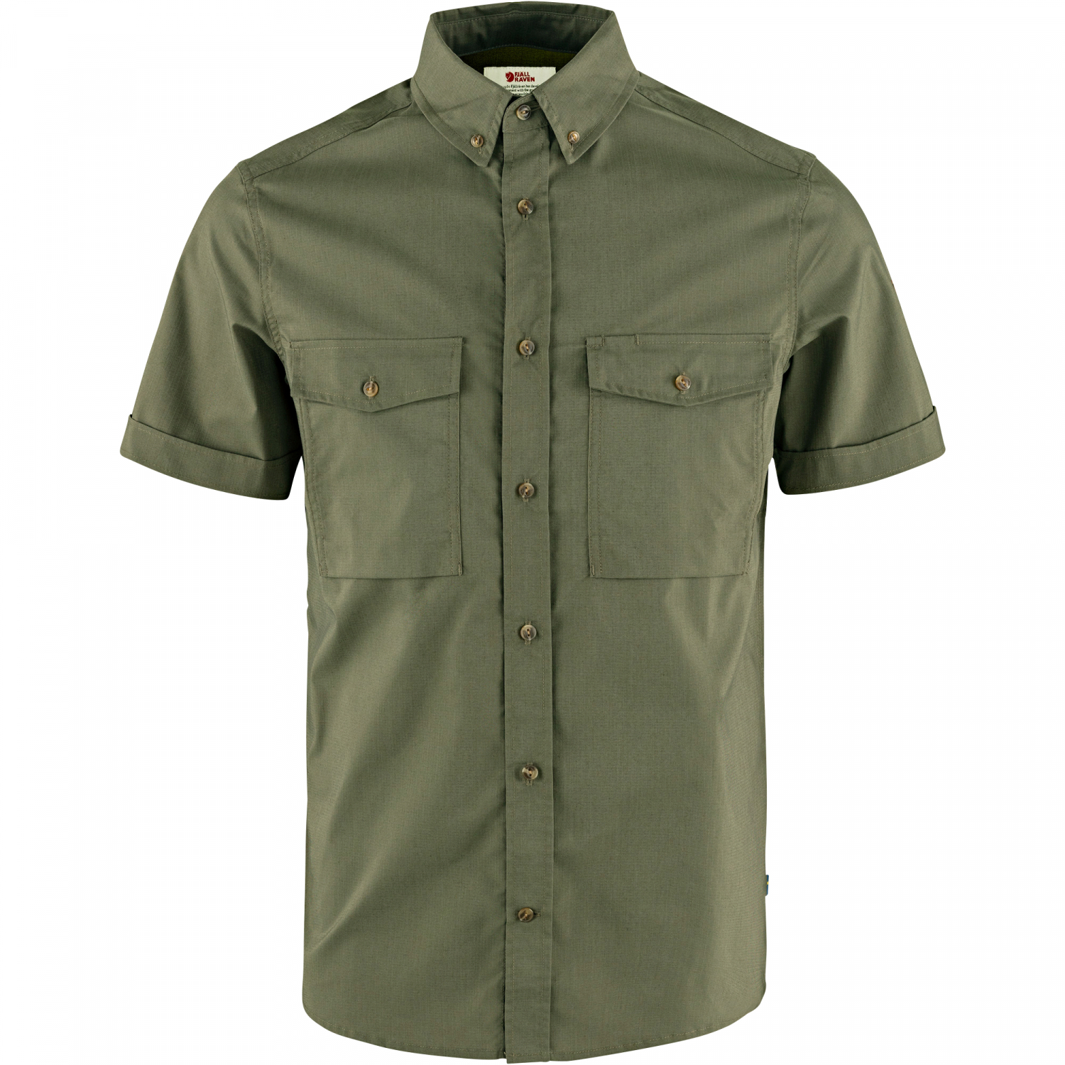Fjällräven Övik Air Stretch SS Shirt M Men (	Laurel Green)
