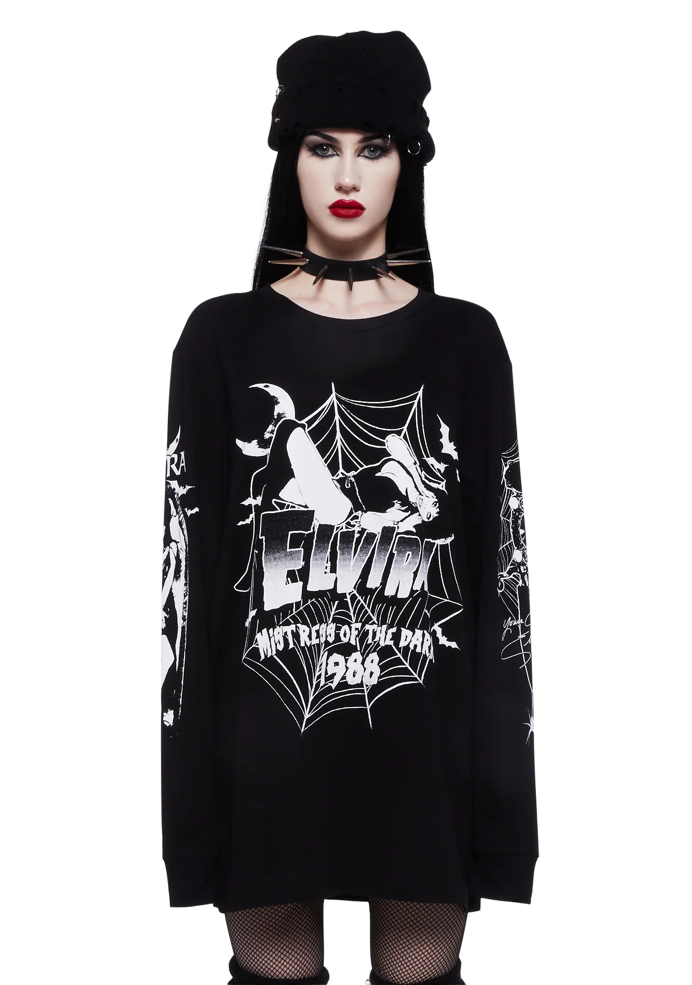 Webbed Witch Oversized Top