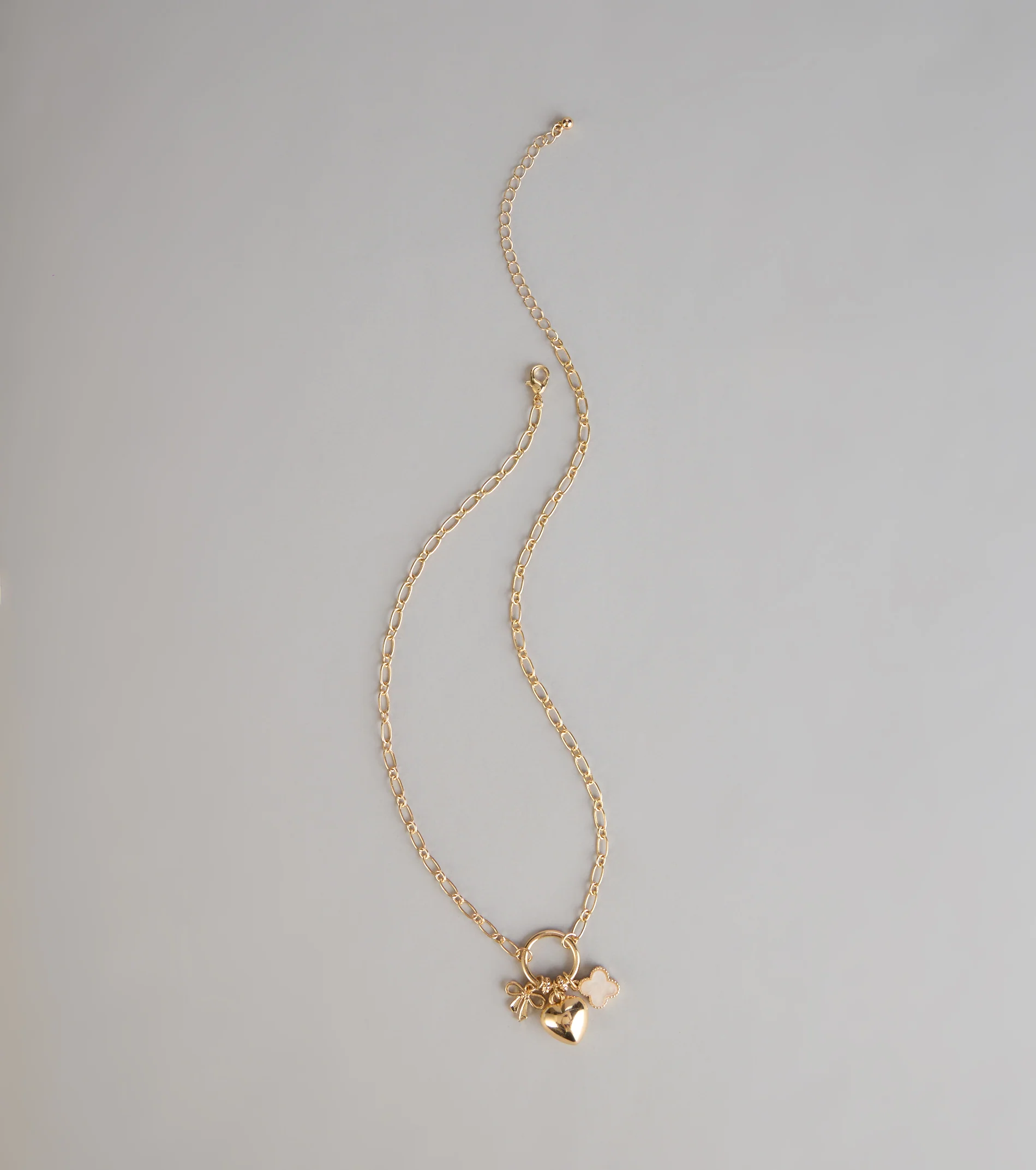 Locked In Heart Charm Necklace