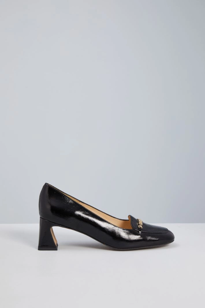 Patent pumps with clamp - BLACK