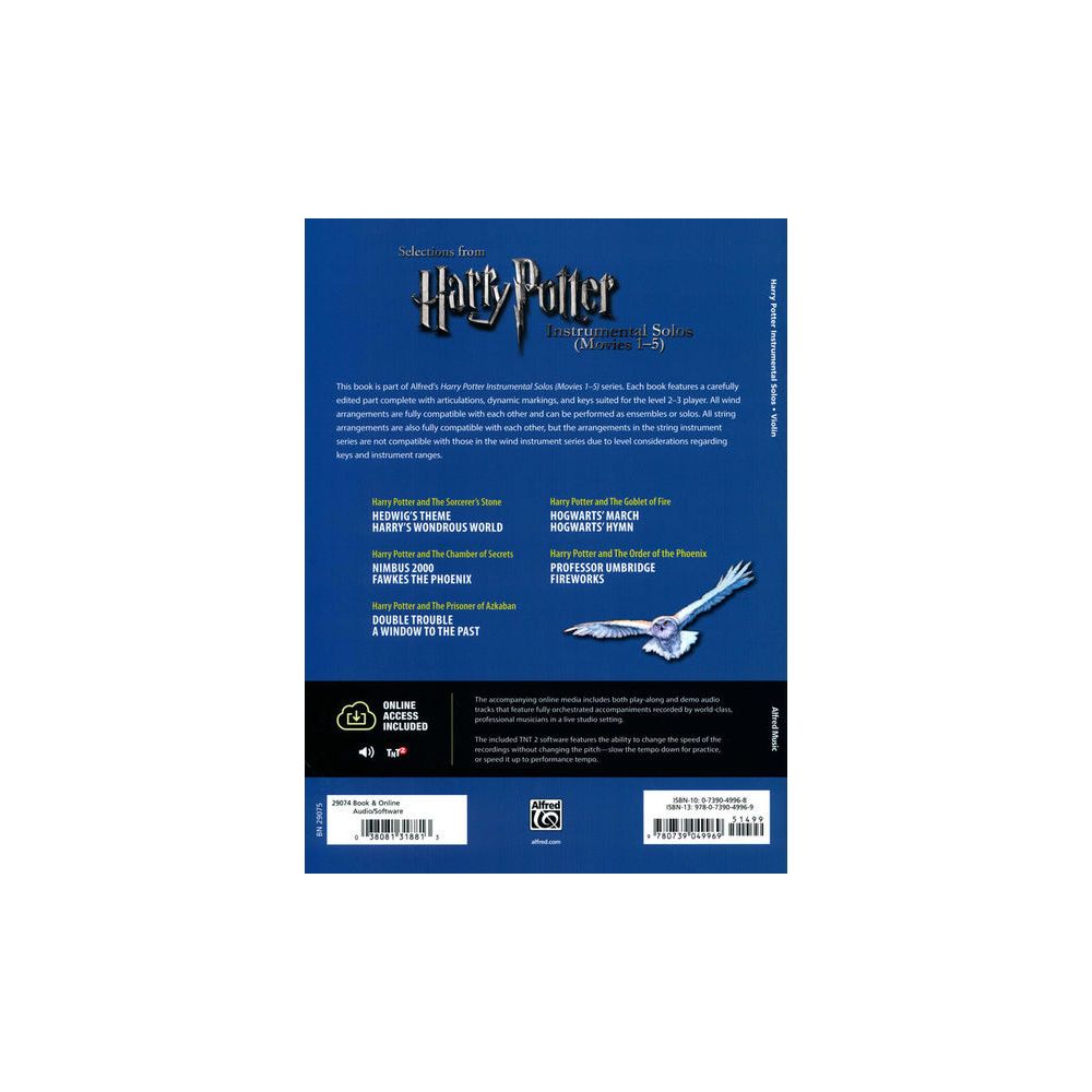 Alfred Music Publishing Harry Potter Selections Violin – Thomann Ireland
