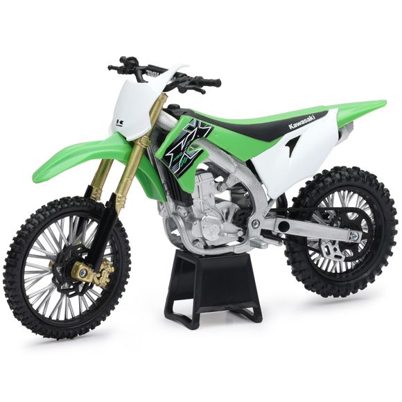 Miniature newray motorcycle kawasaki 450 kx - scale 1/12° - green / greenRef: NRY0030 / 58103
