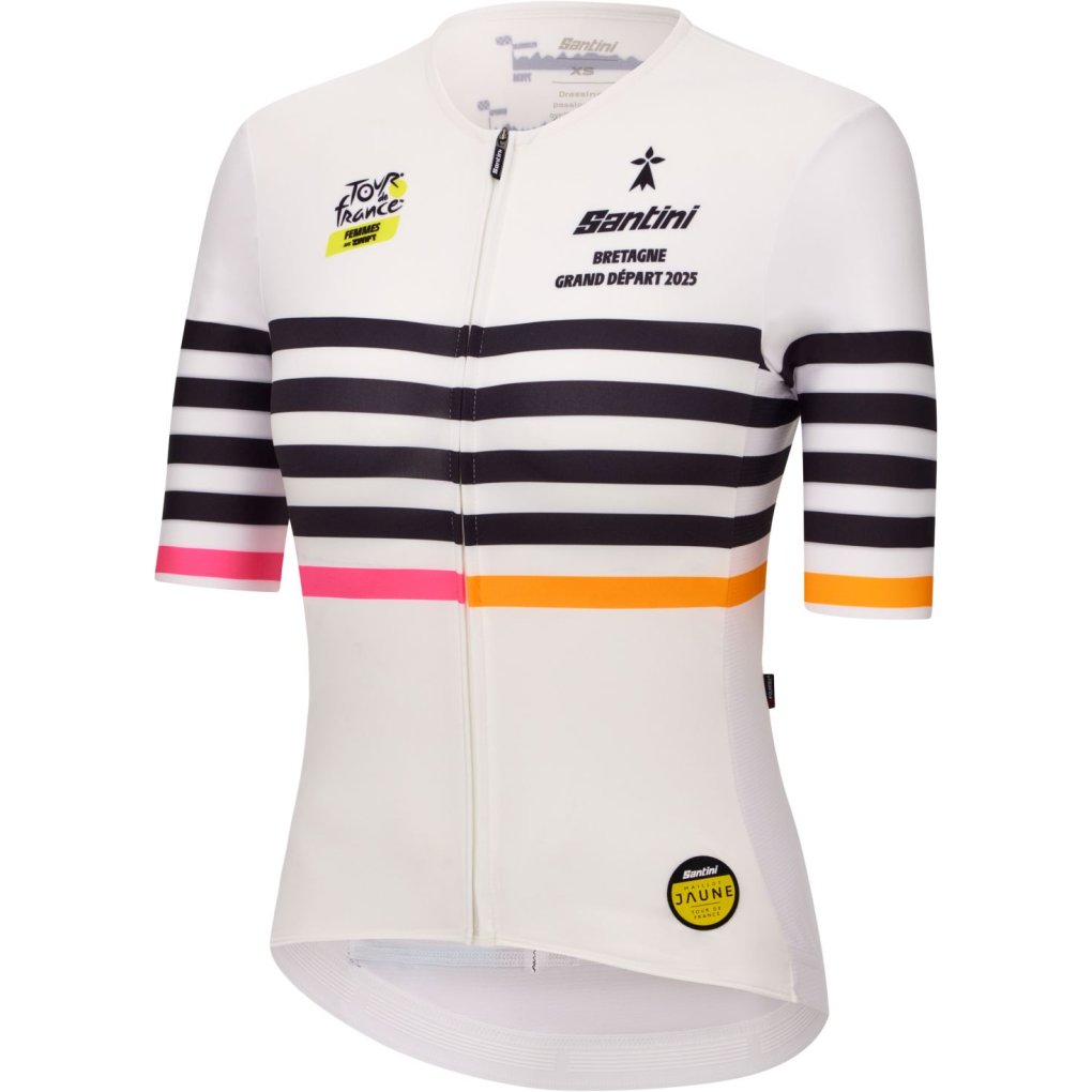 Santini Grand Départ Bretagne Jersey Women - Tour de France Femmes Avec Zwift™ 2025 Collection - RE97175CBRET5TDF