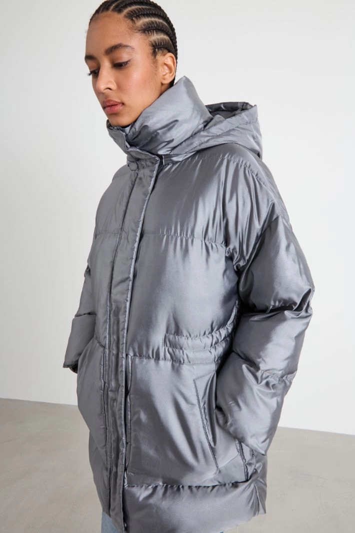 Oversized hooded padded coat - LEAD
