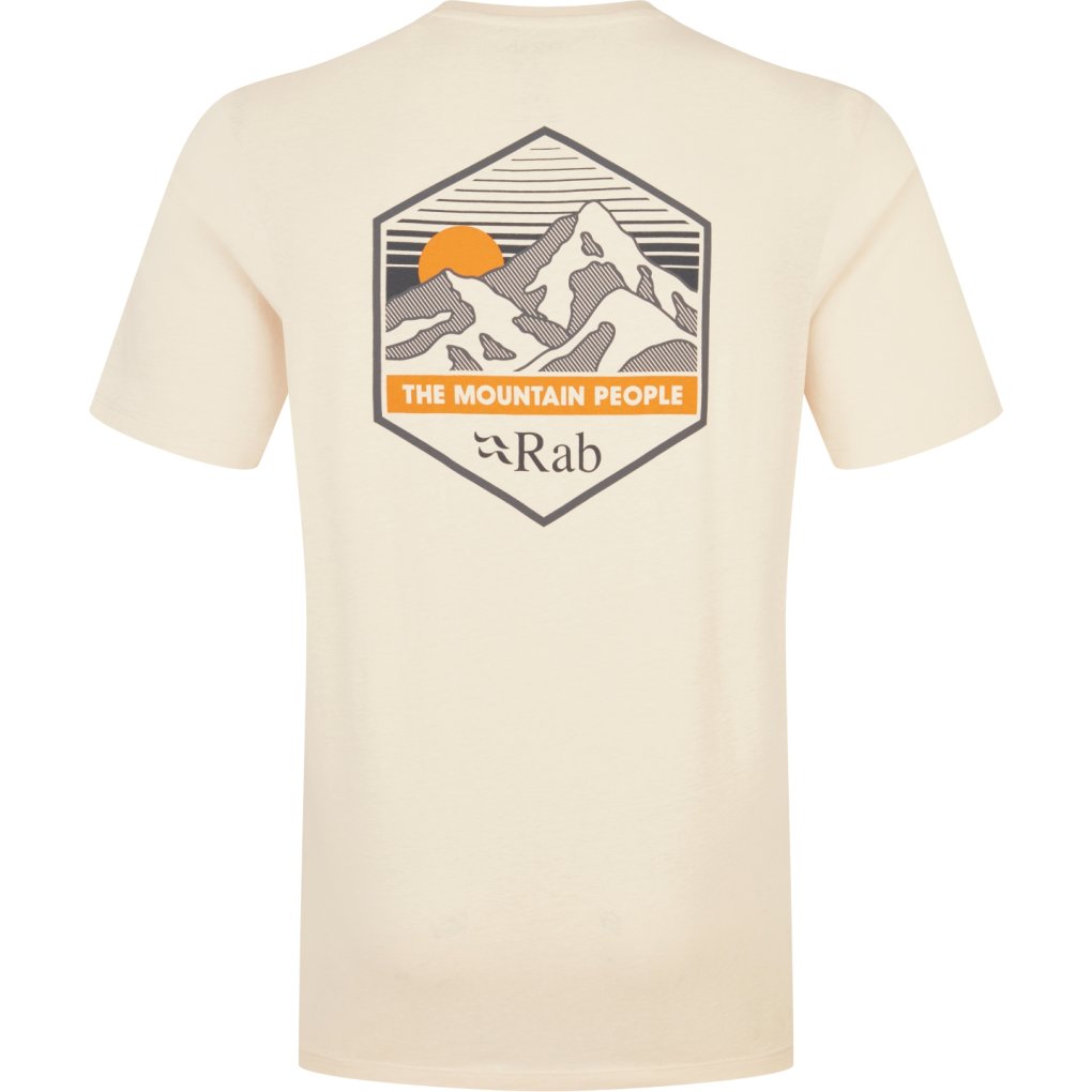 Rab Stance Mountain Peak Tee Men - ecru