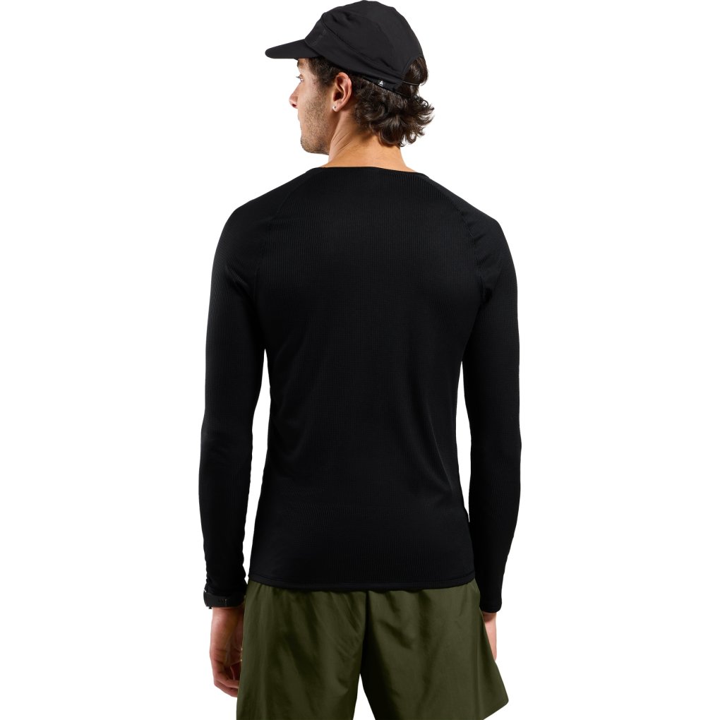 Odlo Active Light Crew Neck Long-Sleeve Base Layer Top Men - black