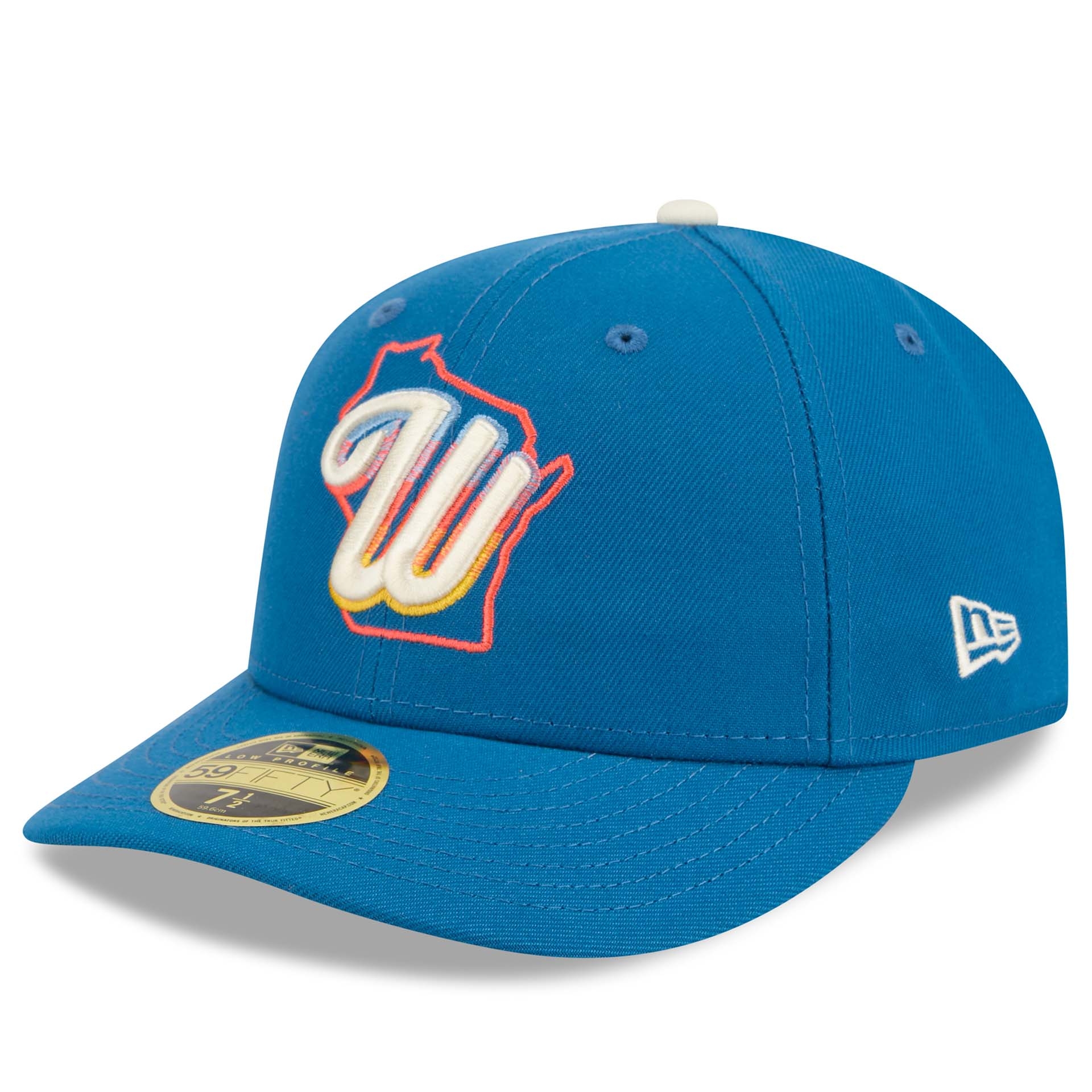 Milwaukee Brewers MLB Authentic City Connect Low Profile 59FIFTY Fitted Cap Blue
