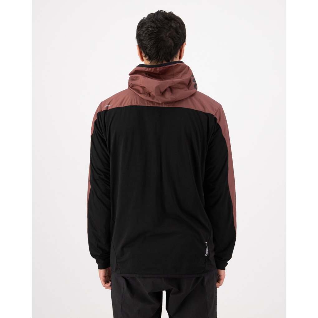 Mons Royale Diversion Merino Wind Jacket Men - coffee / black