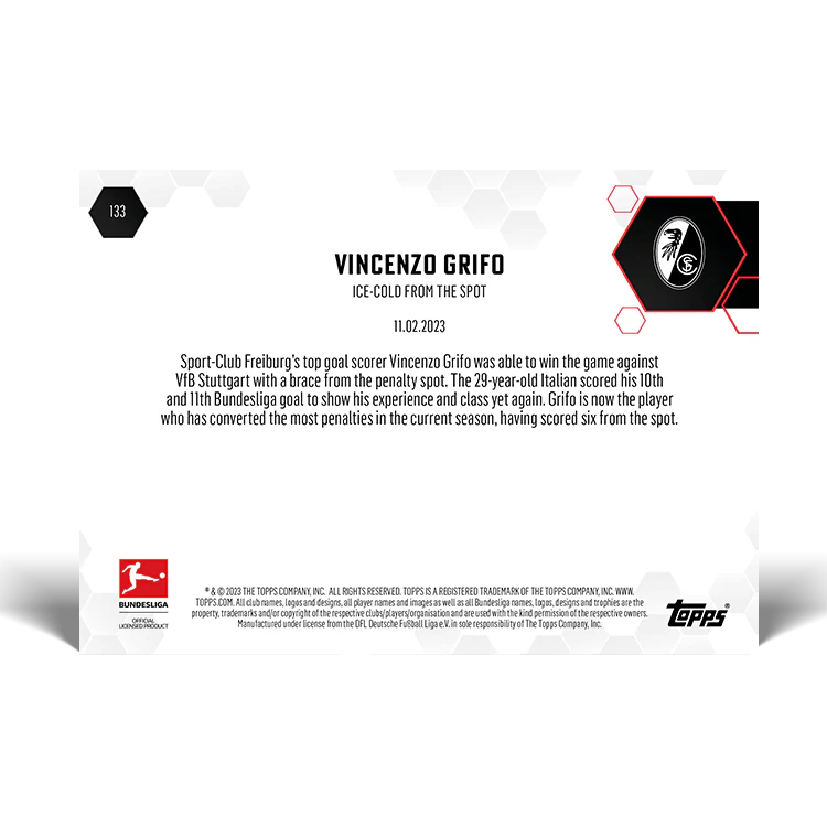 Topps UK - Ice-Cold from the spot - Bundesliga TOPPS NOW® Card #133