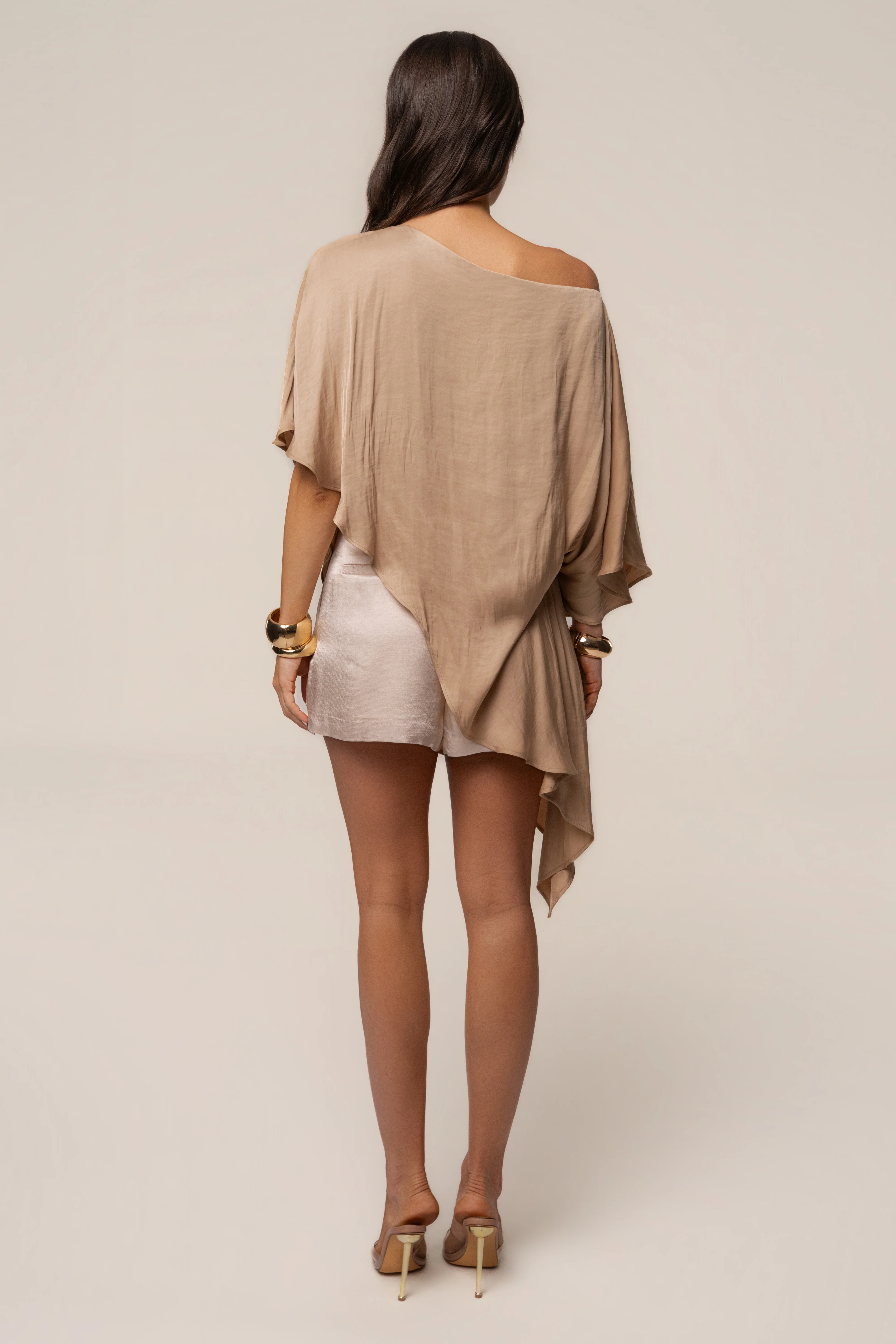 Tan Brisa Drape Top