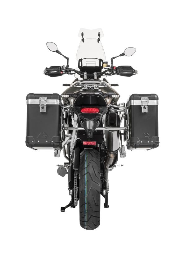 Touratech ZEGA Pro 31/38 suitcase - Gray support included - Black anodizedRef: Trt01170A / 01-421-5732-0
