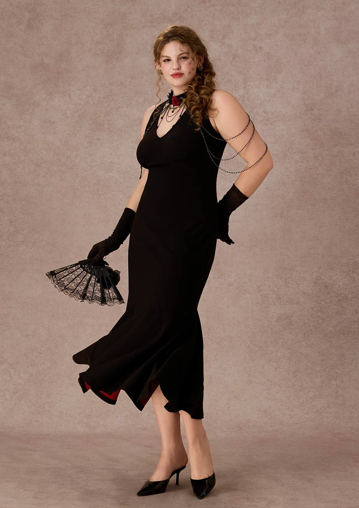 Curve&Plus Crimson Temptation Dress