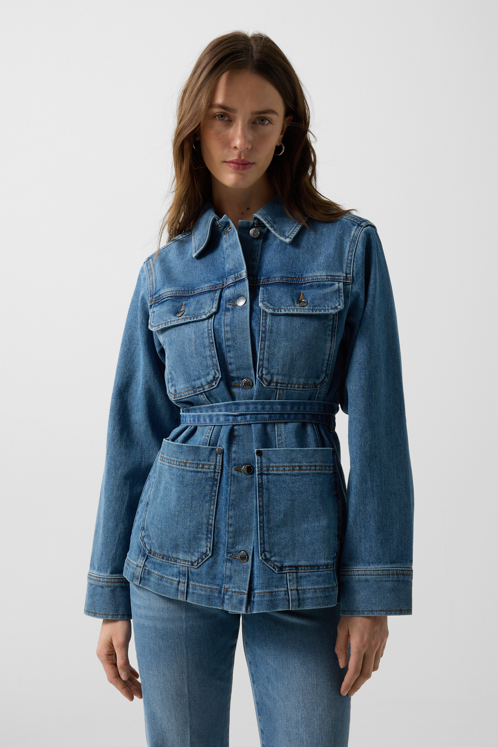 Pelin denim jacket in Denim Blue