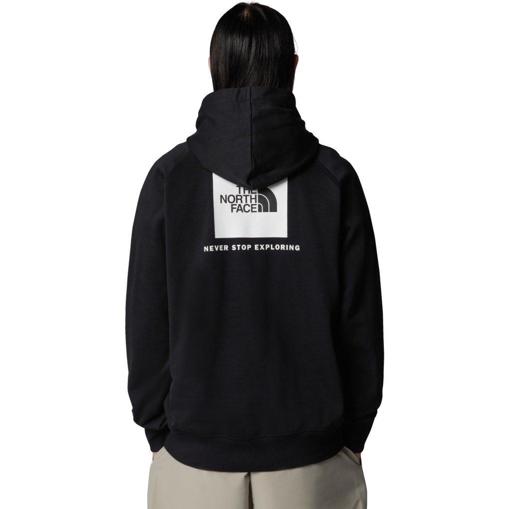The North Face Raglan Redbox Hoodie Men - TNF Black/TNF White