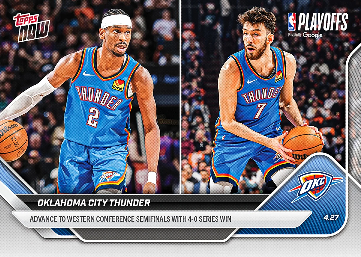 Oklahoma City Thunder - 2025-26 NBA Topps NOW® - Card 281 - PR: 881