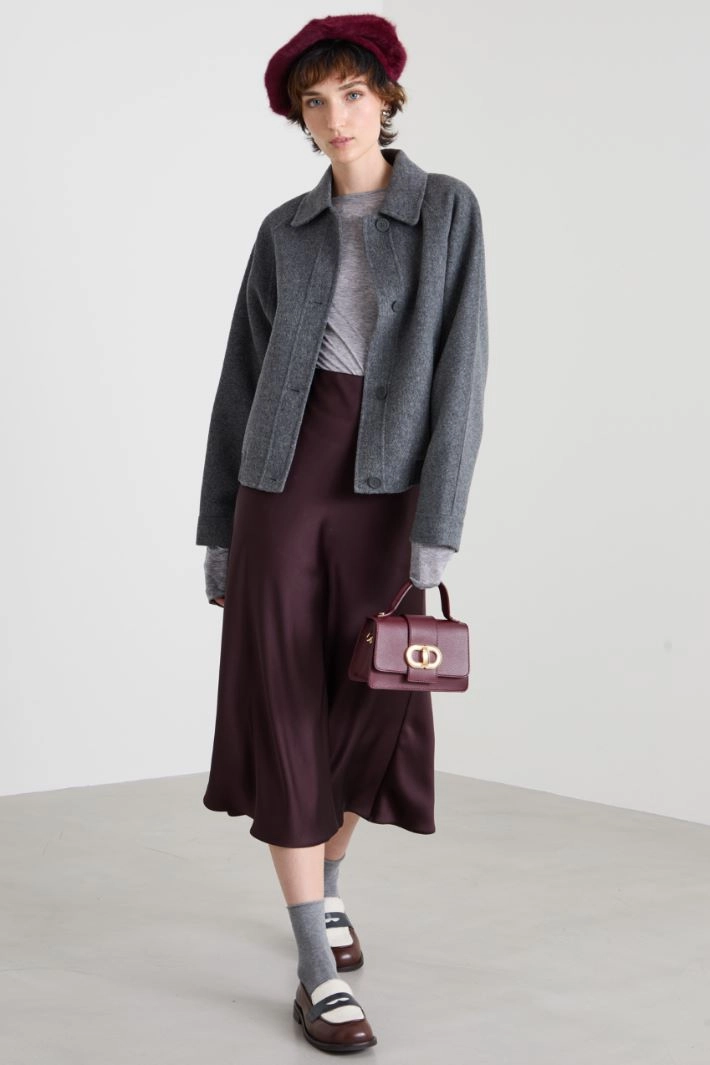 Wool bomber jacket - GREY