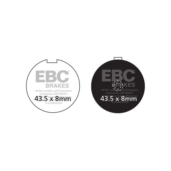 EBC Organic Front Brake PadsRef: FA056