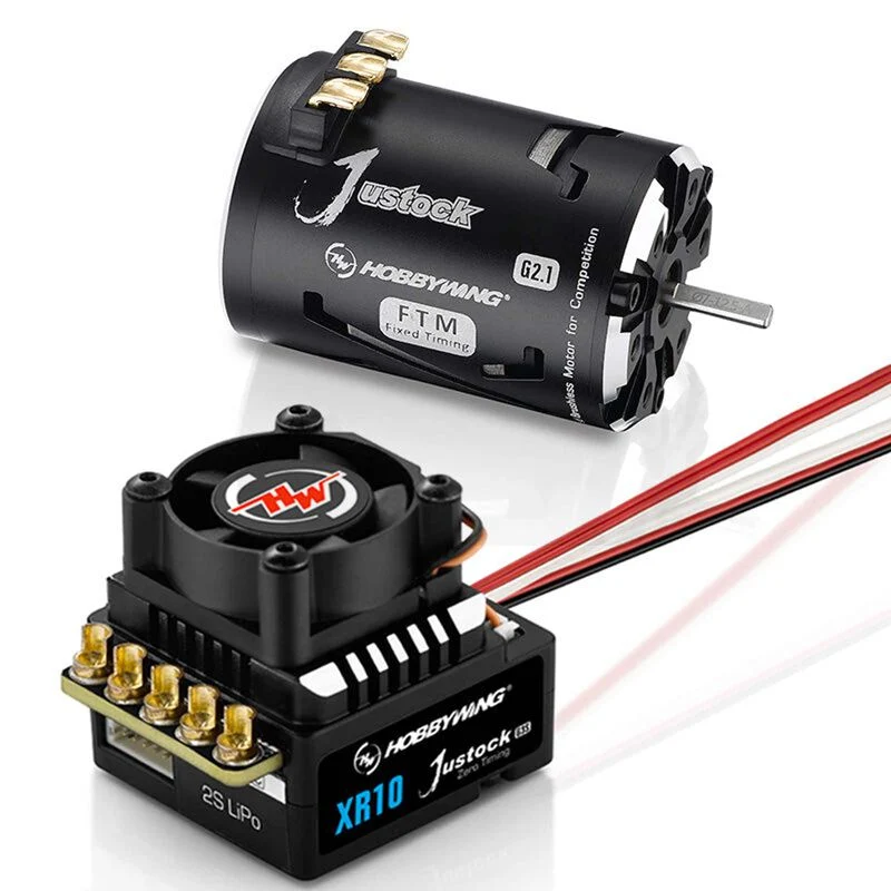 XERUN XR10 JUSTOCK G3S COMBO, JS5 17.5T G2.1 Motor, HOBBYWING, 38020372