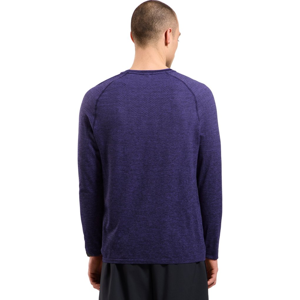 Odlo Essentials Seamless Long Sleeve Running T-Shirt Men - eclipse melange