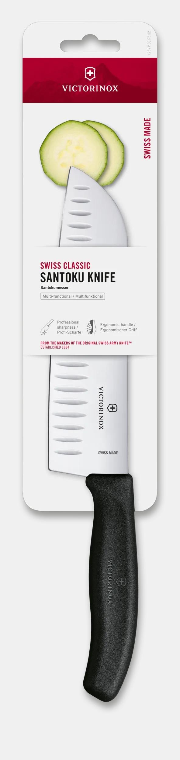 Swiss Classic Santoku Knife, 17 cm