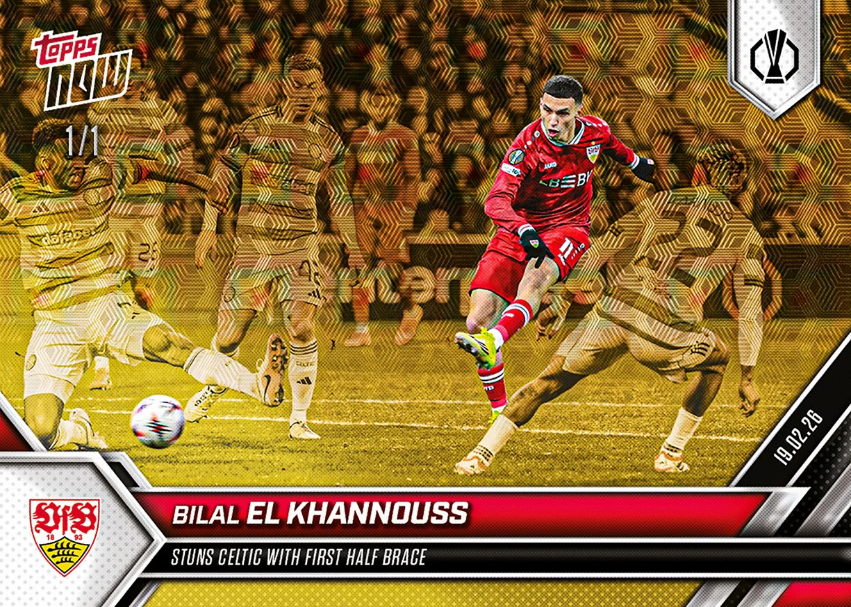 Bilal El Khannouss - 2025-26 UEL Topps NOW® - Card 20