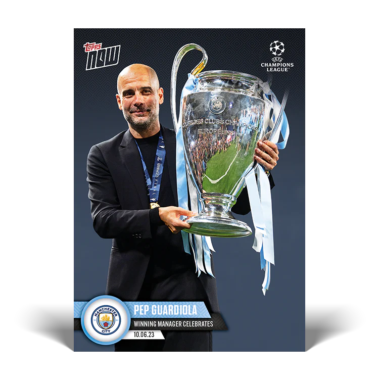Topps UK - Winning manager celebrates - UCL TOPPS NOW® Card #120
