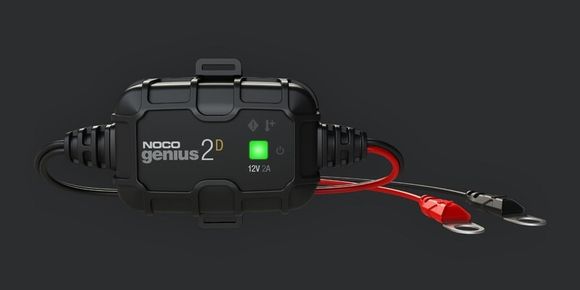 Noco intelligent battery charger direct mounting Genius2D terminals 12V 2A UniversalRef: Noco00006A / 1079652