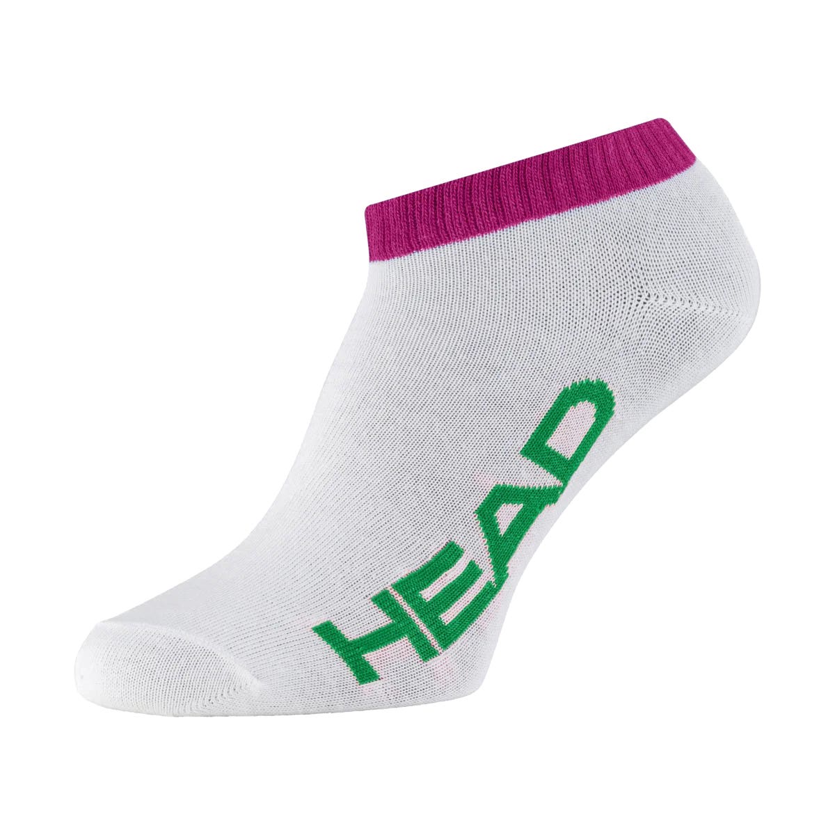 HEAD 1P SNEAKER PINK GREEN SOCKS