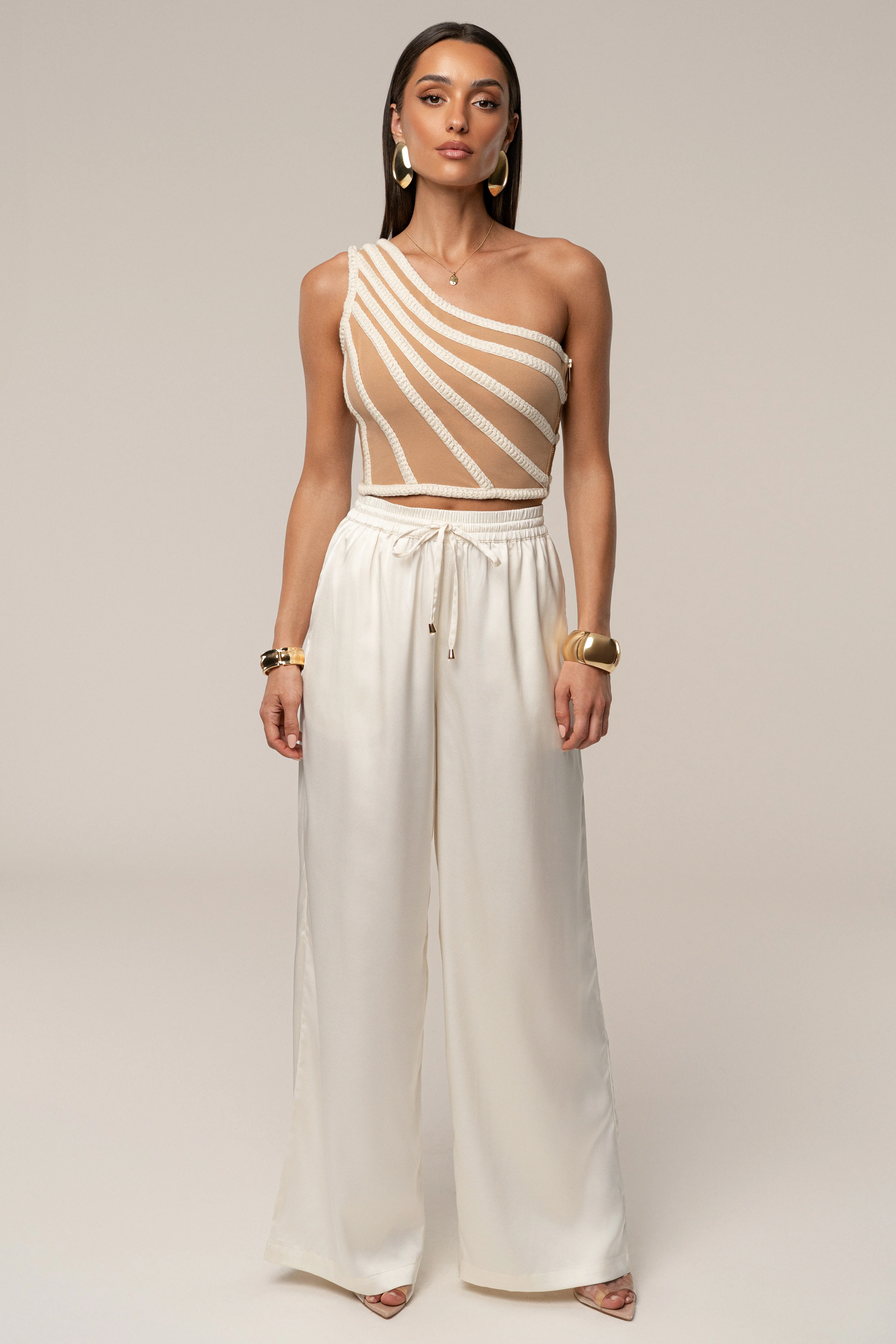 Ivory Sunny Day Drawstring Pants