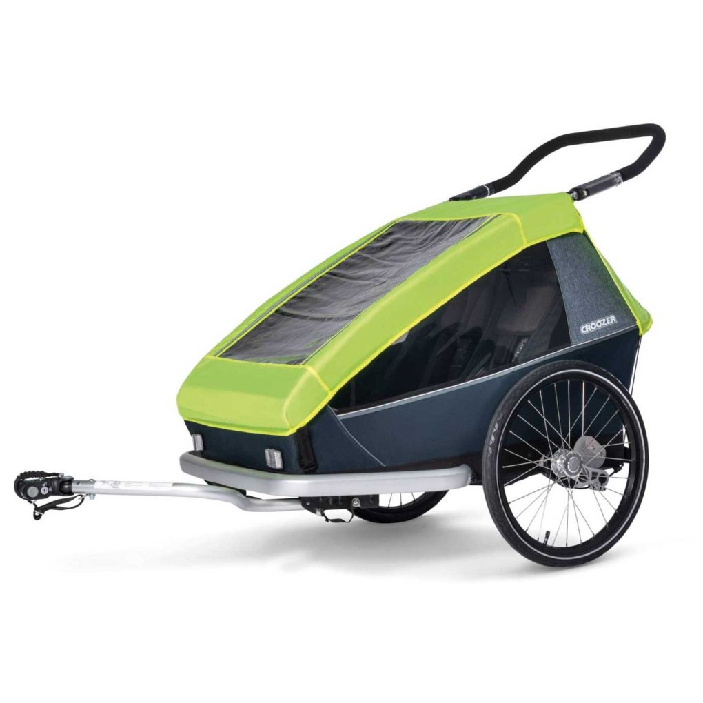 Croozer Rain Cover for Kid 2-Seat Bike Trailer - lightning yellow