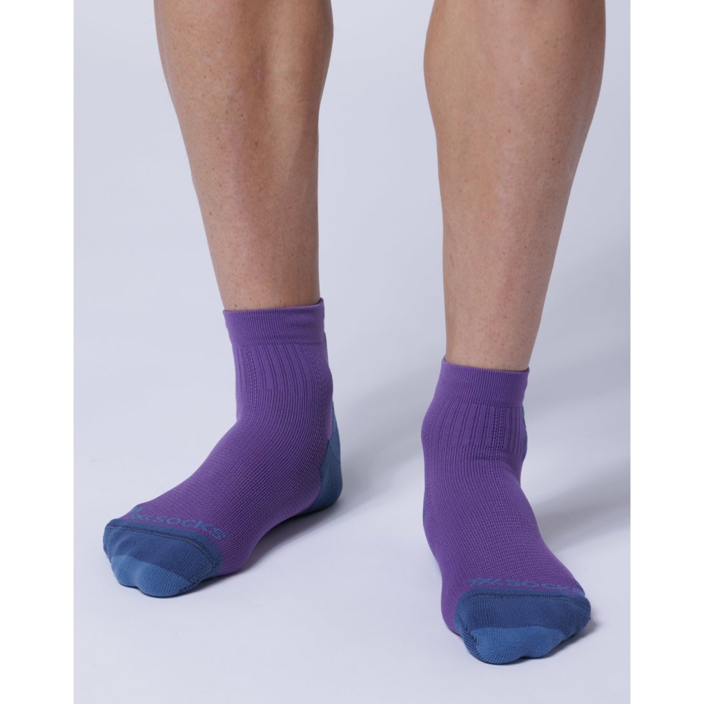 X-Socks Run Discover Ankle Socks Men - neobergine/x black