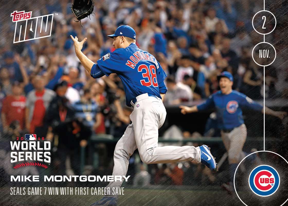 Mike Montgomery 11/2/16 TOPPS NOW® Card 662 - Print Run: 2,103
