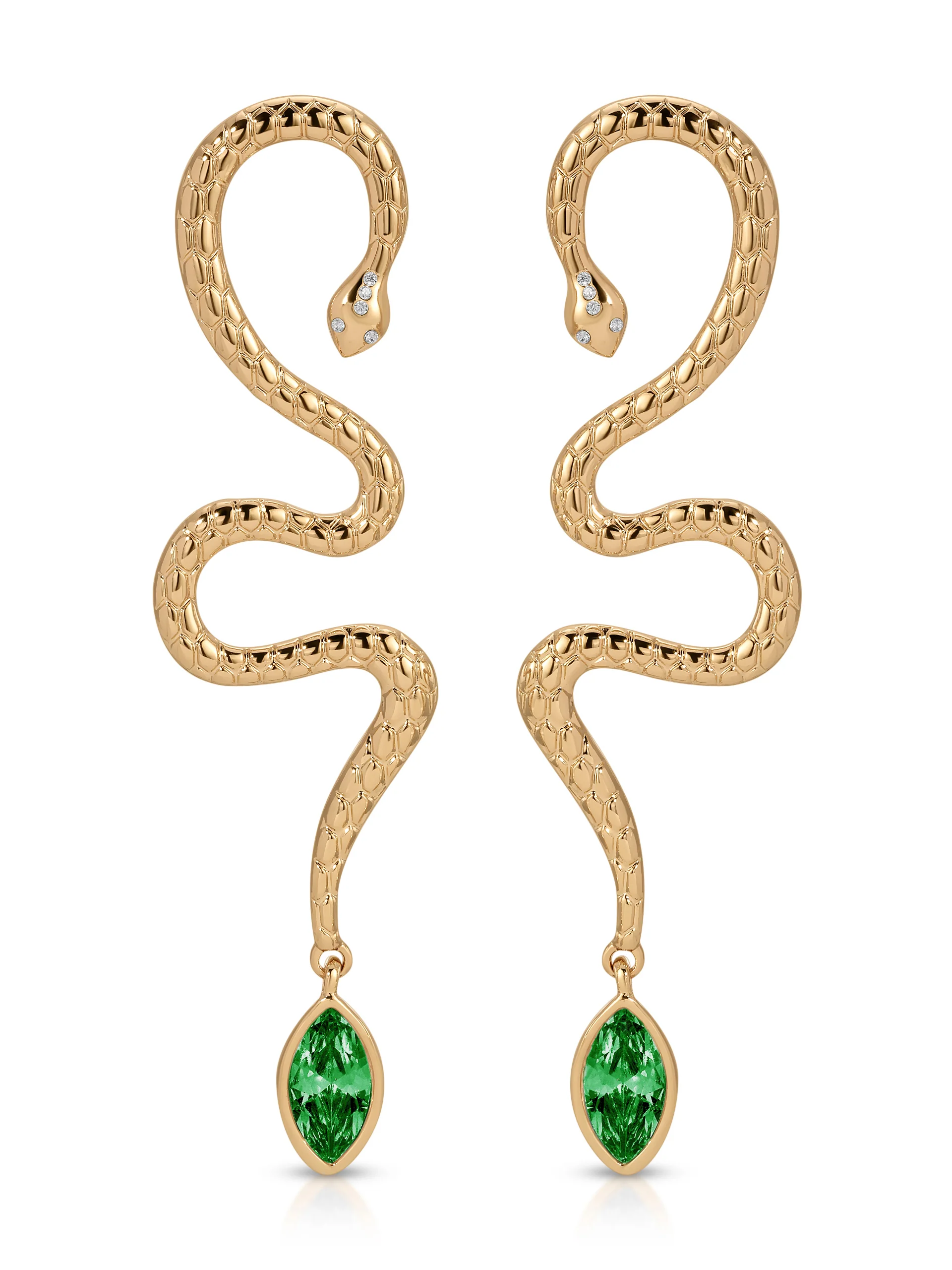 Serpentina Statement Snake Earring