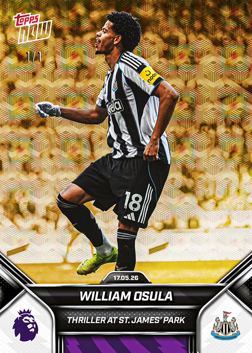 William Osula - 2025-26 Premier League Topps NOW® - Card 194 - PR: 668