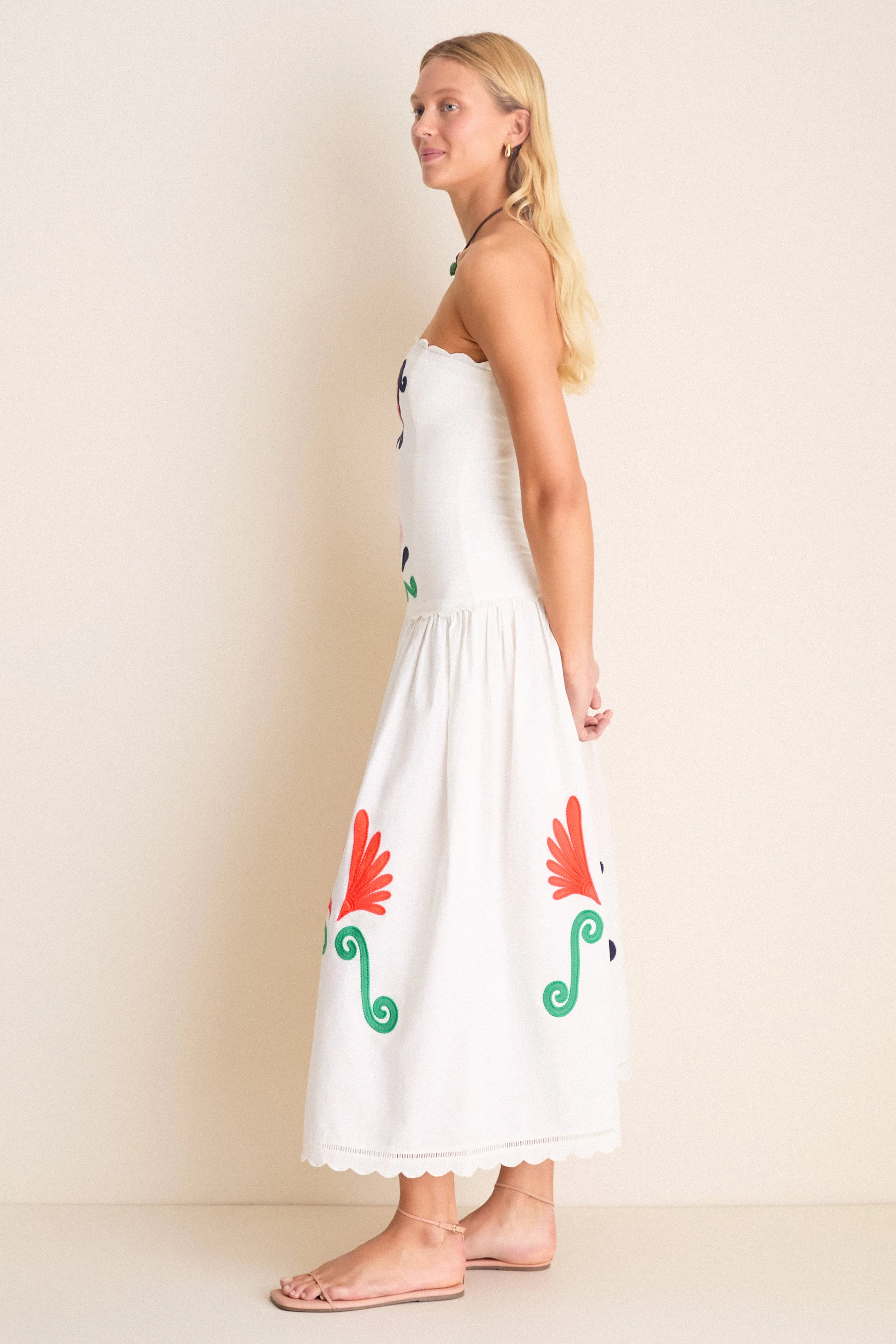 Off White Malla Maxi Dress