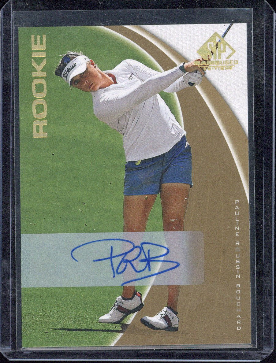 Upper Deck SP Game Used Golf Pauline Roussin Bouchard RC Autograph #71